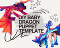 Baby Paper Dragon Puppet TEMPLATES