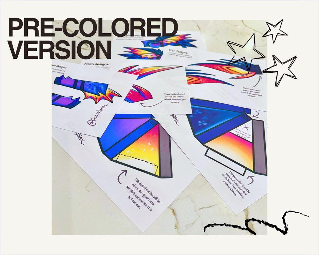 Paper Dragon Puppet TEMPLATES // “Firecracker”